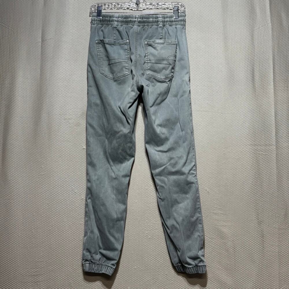 American Eagle Women's Size 6 Gray Green Stretch Utility Jogger Pants Drawstring - Picture 7 of 10